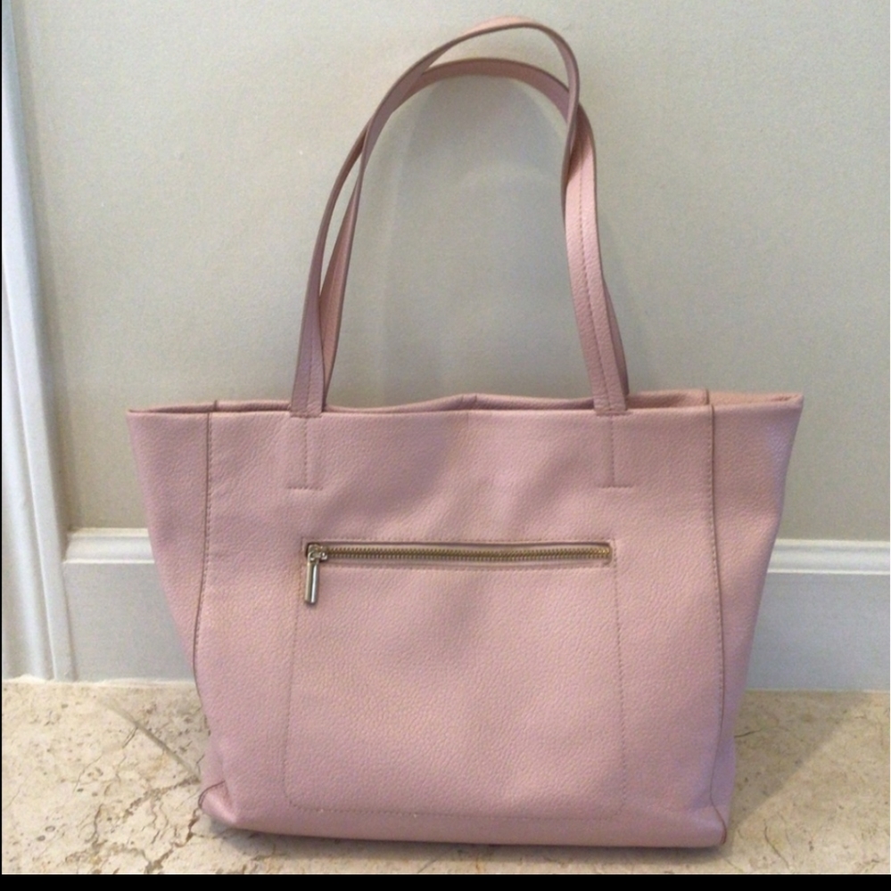a new day Pink zippered tote